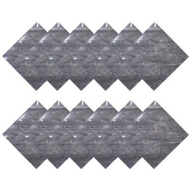 Imagem de CÓPPlaca Adesiva Marmore 3D Kit 10 uni Autocolante Obra Reforma Ambiente Cozinha Banheiro Quarto Casa Moderno