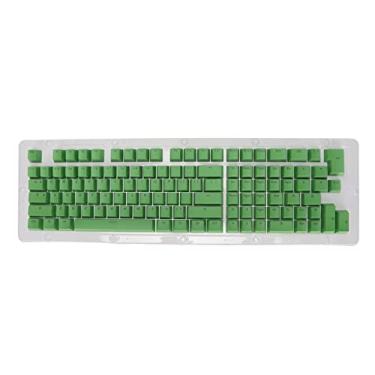 Imagem de Teclas de teclado Grcfumo, 114 teclas, teclas retroiluminadas, adequadas para a maioria dos teclados mecânicos (mini cheese green)