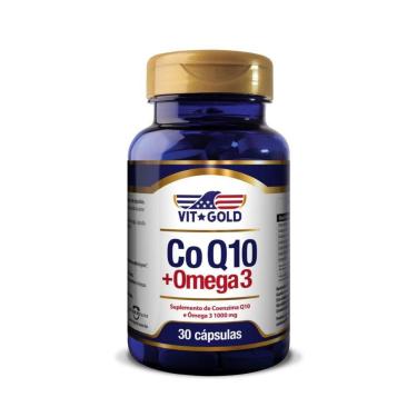Imagem de Coenzima Q10 CoQ10 com Ômega 3 1000 mg Vitgold 30 cápsulas-Unissex