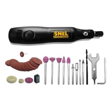 Imagem de Mini Micro Retifica Eletrica Com Acessorios Portatil Sn06 Snel Ferrame