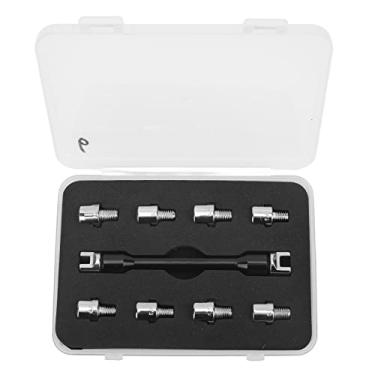 Imagem de Acouto Conjunto de Chave de Raio para Motocicleta Com 10 Pontas Intercambiáveis ​​– Kit de Chave de Raio para Bicicletas Sujas, Metal de Alta Resistência, à Prova de Ferrugem, Caixa de Armazenamento