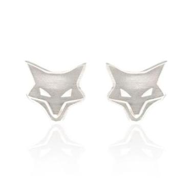 Imagem de Brinco Cruzeiro Oficial Mascote Raposão em Prata 925 Legítima-Unissex