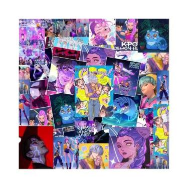 Imagem de Adesivos Kawaii À Prova d'Água De Demon Hunters KPop Para Capas De Tel