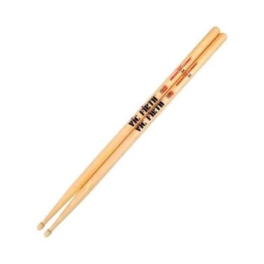 Imagem de Baquetas De Hickory Profissionais Vic Firth 5A 5B 7A 2B Duráveis Para 