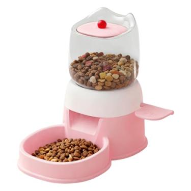 Imagem de Alimentador Automático Canino | Recipiente Com Tampa De Pressão Para Comida De 2 Litros,Dispensador De Racao Para Animais,Para Casa Trabalho Jardim Terraco Gaiola E Loja De Animais