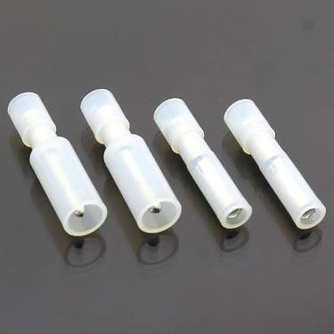 Imagem de FRFNY+MPFNY 50 peças em forma de fêmea macho conector de fio de junta isolante terminal de crimpagem elétrica para 24-18 AWG branco