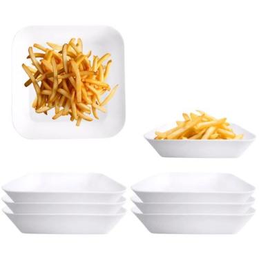 Imagem de 24 Saladeiras Pote Bowl em Melamina Tigela 15cm Branca - Best