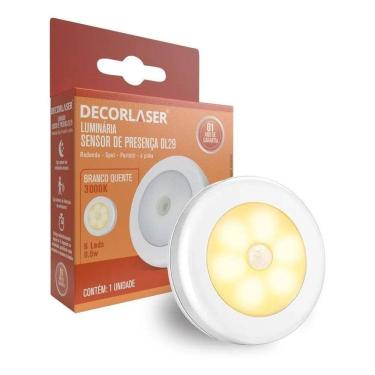 Imagem de 2X Lâmpada Luminária De Emergência Led Sensor Presença 3000K