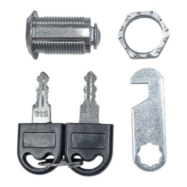 Imagem de Kit Fechadura Para Armário FC020 Plastic 5 Unidades - GOLD