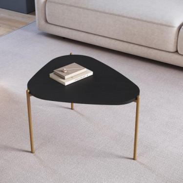 Imagem de Mesa de Centro Orgânica 58,5cm Pé Metal Móvel na Caixa - Mvel na Caixa