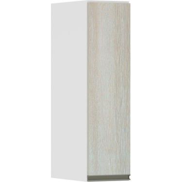 Imagem de Armário Perola 20cm 1 Porta Branco Polar C/Legno Crema