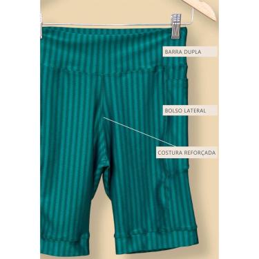 Imagem de Bermuda Ilhas Rio Esportiva Lateral com Bolso Textura 3D Feminina-Feminino