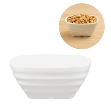 Imagem de 6 Tigelas Quadrada Estriada 225ml em Melamina Finger Food - Best