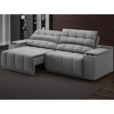 Imagem de Sofá com Porta Copos e Carregador USB Retrátil e Reclinável Samurai 2 