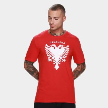 Imagem de Camiseta Cavalera Indie Águia Classic Masculina, Vermelho, M