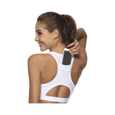 Imagem de Sutiã Esportivo Feminino Respirável Sem Costura, Antichoque, Antissuor