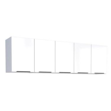 Imagem de Armário Aéreo de Cozinha Montado em Aço Branco 192cm Jupiter Cozimax