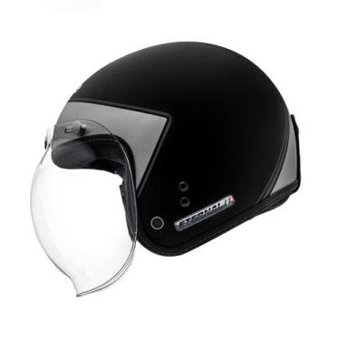 Imagem de Capacete Aberto Bieffe B45 80 Eternal Preto Fosco Custom, Preto Fosco,