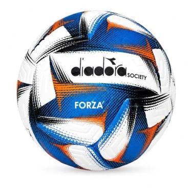Imagem de Bola Futebol Society Diadora Forza, Azul, Branco, Único