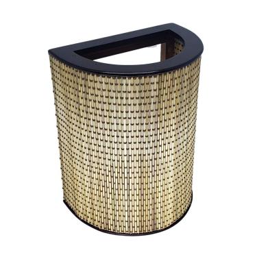 Imagem de Arandela De Parede Rustica Meia Lua Em Madeira Interna