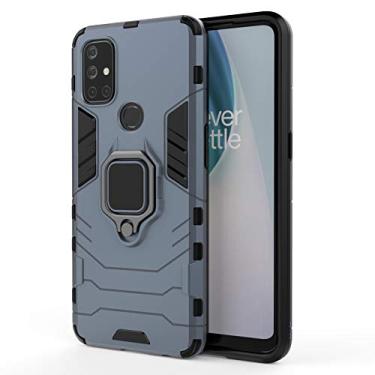 Imagem de Mobile phone accessories Para OnePlus Nord N10 5G PC + Caixa Protetora à prova de choque TPU com suporte de anel magnético phone case