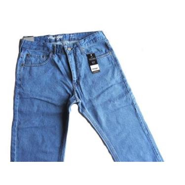 Imagem de Calça Jeans Wrangler Cody Masculina Tradicional Algodao Azul Claro 100