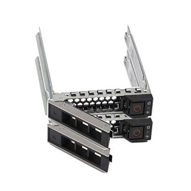 Imagem de Suporte de disco rígido de 6.3 cm 0DXD9H DXD9H SSD Mount Metal HDD compatível com Dell PowerEdge 14ª geração R440 R640 R740 R740xd R840 R940 R6415 R7415 R7425, pacote com 2