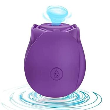 Imagem de Sugador de Clitóris Rosa 10 Velocidades A Prova D'Água Recarregável