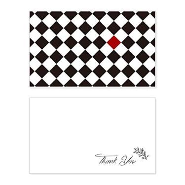 Imagem de Rhombus Line Art Grain Ilustration Pattern Thank You Card Birthday Paper Greeting Wedding Repreciation