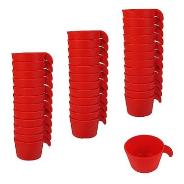 Imagem de Conjunto Copete 36 Porta Copos Cantinho Café Plástico Vermelho - AMZ