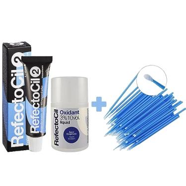 Imagem de Kit Refectocil 1 Tinta + 1 Oxidante N°2 Preto Azulado