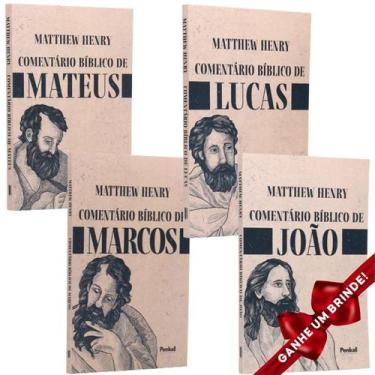 Imagem de Comentários Bíblicos Mateus + Marcos + Lucas + João  Matthew Henry Cri