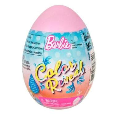 Imagem de Mattel, Ovo Surpresa Barbie Color Reveal Pet, 1 Ovo com 4 Pacotes Misteriosos, Criança, Multicor