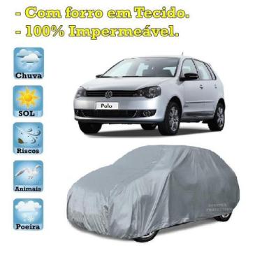 Imagem de Capa com forro cobrir carro Volkswagen Polo Hatch 100% Impermeável Pro