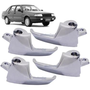 Imagem de Kit Maçaneta Interna Cromada Metal Santana Quantum Gol Todos - SHALOMC