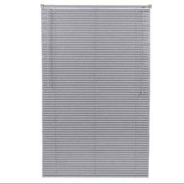 Imagem de Persiana Horizontal Pvc 25Mm Block 120Larg X 160Alt Cinza - Top Flex P