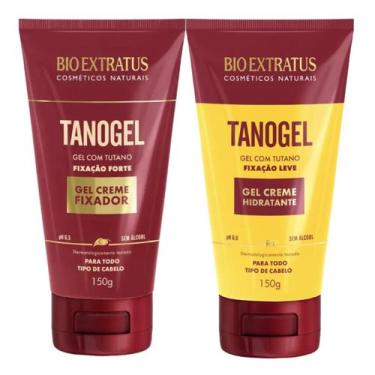 Imagem de Kit Tutano fixação capilar 1 Tanogel Hidratante 1 Tanogel Fix Forte 15