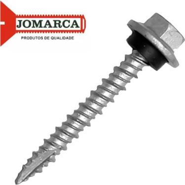 Imagem de Parafuso Telha Sextavado Com Arruela De Vedacao Ponta Ogivada 12-14 X 