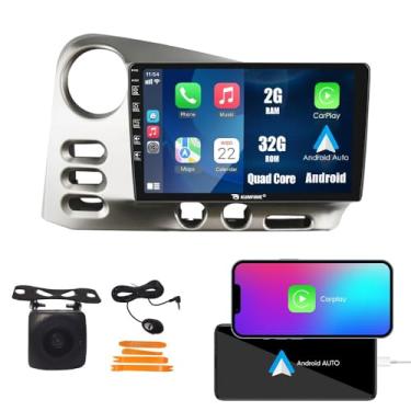 Imagem de Kunfine Car CarPlay Android Navegação Automática Rádio GPS Estéreo Câmera Reversa Tela IPS Touchscreen Tablet Pad Media Player para Pontiac Vibe 2003-2004, se Aplicável Quad Core 2G + 32G