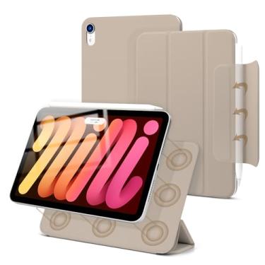 Imagem de Dwopar Capa magnética para iPad Mini 7 A17 Pro, Slim Smart Folio para iPad Mini 7ª/6ª geração 8,3 polegadas, modelo 2024/2021, leve, com três dobras, hibernar/despertar automático, suporte para Pencil