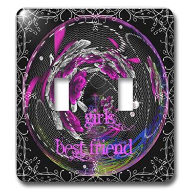 Imagem de 3dRose LLC lsp_14327_2 Interruptor duplo orbe feminino melhor amigo