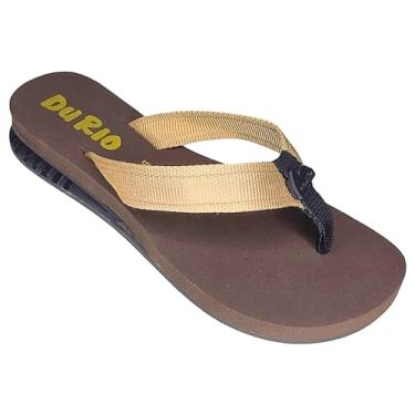 Imagem de DU RIO, Chinelo Ortopedico Feminino DuRio Air Color Tecido Cor:Marrom;Tamanho:38