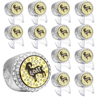 Imagem de Tondiamo Conjunto de 12 anéis de troféu de campeonato de cabra, presente de prêmio com suporte de acrílico, maior anel de campeão de todos os tempos, anel de troféu para torneios de eventos esportivos