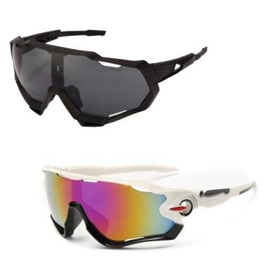 Imagem de Kit 2 Óculos Bike Ciclismo Esportivo Pedal Corrida Uv 400