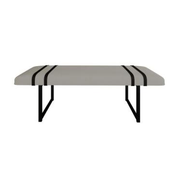 Imagem de Recamier Estofado  Para Quarto Estilo Industrial Luxo - AnasBelas, Beg