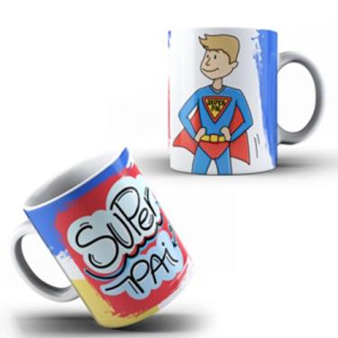 Imagem de Caneca Xícara Dia dos Pais Personalizada Super Pai Herói Leal Amigo Pr