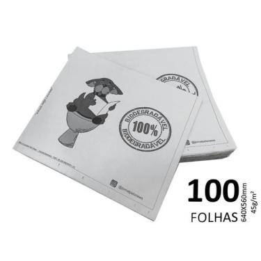 Imagem de 1909632479 Jornal Pet Pacote Com 100 Folhas 64x56 - Biodegradável - Pe