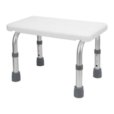 Imagem de Cadeira de Banho para Idosos, Liga de Alumínio, Assento de Chuveiro Resistente de Plástico Cadeira de Banho Ajustável para Chuveiro Interno Cadeira de Banho Antiderrapante Portátil