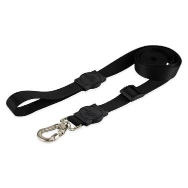 Imagem de Mood Pet Coleira Guia Retrátil Para Cães Cachorro Adestramento Passeio Porte Grande Médio Pequeno (Black, PP)