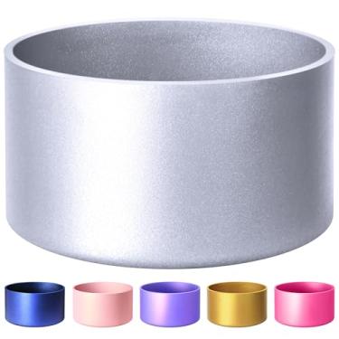 Imagem de VIKIZUES Bota protetora metálica fosca de silicone, compatível com Stanley/Simple Modern 567.0-1,134.0 g e garrafa de água 340.2-680.4 g e mais garrafas com base de 7-7.6 cm, capa de manga inferior